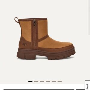 UGG Ashton Chestnut Brown Suede Zip Ankle Boot
